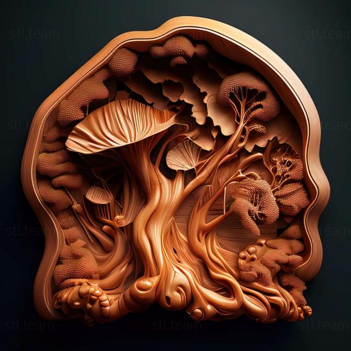 3D модель Наноселла грибы (STL)